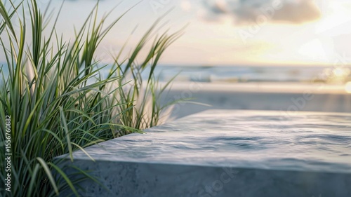 Wallpaper Mural Seashore dunes with windswept grass and morning light Torontodigital.ca