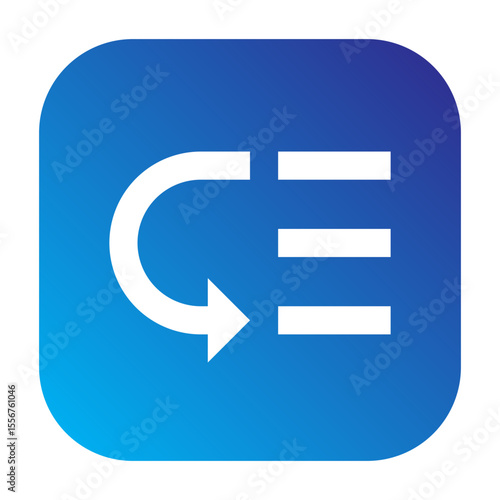 Line icon representing a low priority label or task status.