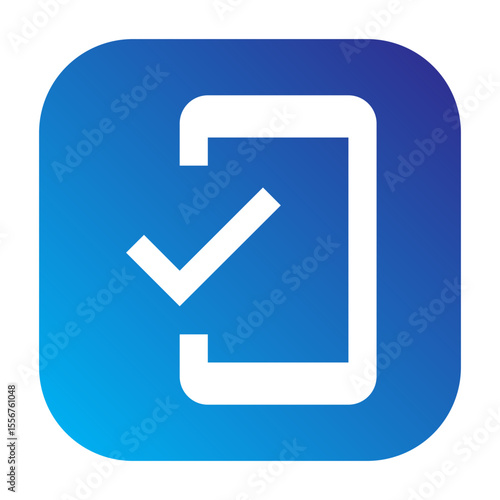 Mobile friendly icon representing mobile friendly functionality on mobile devices.