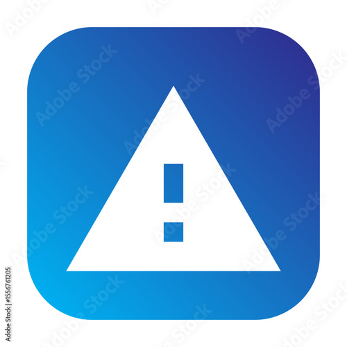 Line icon of a warning triangle, indicating caution or potential issues.