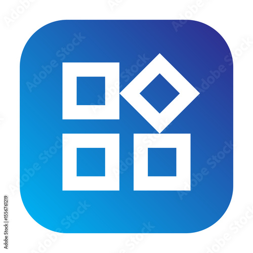 Widget icon representing widget functionality on mobile devices.