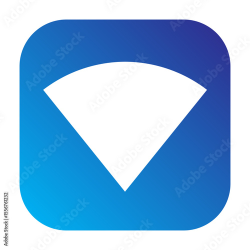 Wifi signal icon representing wifi signal functionality on mobile devices.