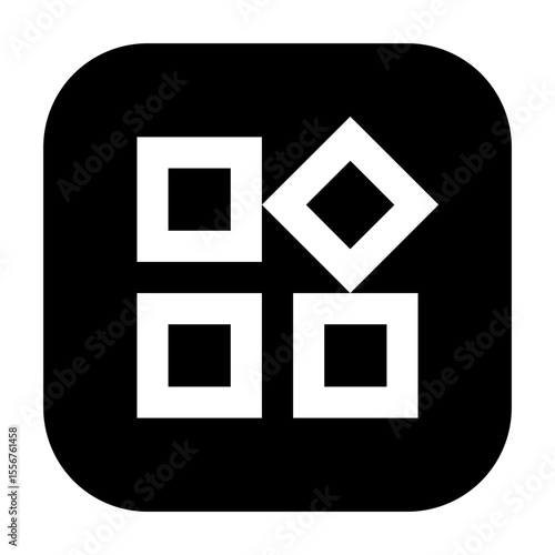 Widget icon representing widget functionality on mobile devices.