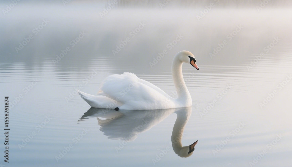 Obraz premium swan on the lake