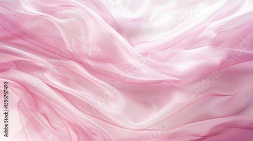 soft pink silky fabric with elegant flowing folds
