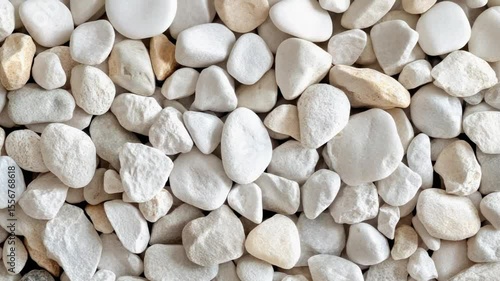 Close-up of white and light beige stones