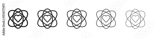 Core Values icon thin flat outline style vector sign