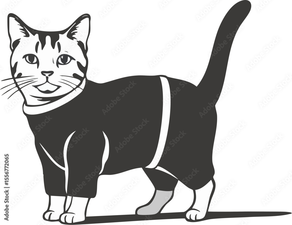 Obraz premium Cartoon Giraffe Vector Illustration 