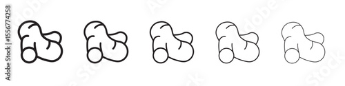 ginger icon thin flat outline style vector sign