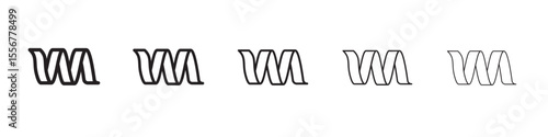 Protein icon thin flat outline style vector sign