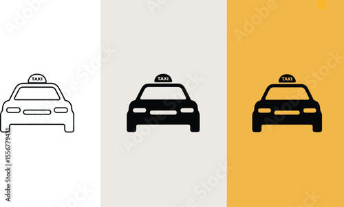 Find taxi cab service near me transportation app for ride sharing and airport transfers illustration vector illustration