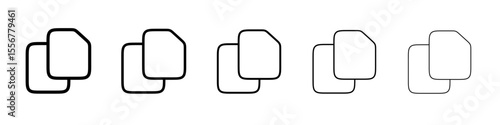 RFA File icon thin flat outline style vector sign