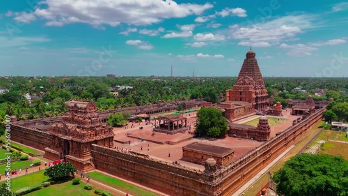 Brihadeshwara Temple in Tanjore, Tamil Nadu, India.