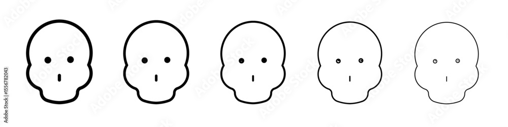 Fototapeta premium Toxic product icon thin flat outline style vector sign