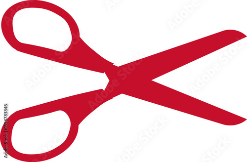 シンプルなハサミのシルエットアイコン