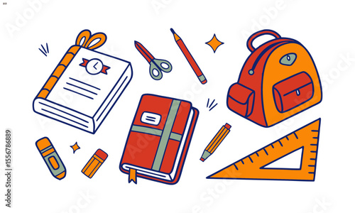Back to school seamless picture.
