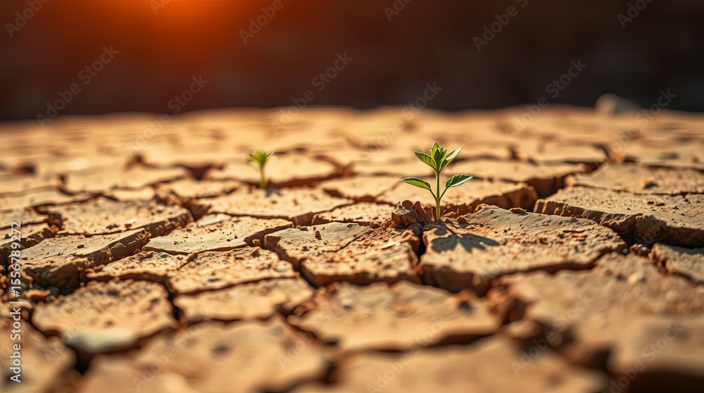 Obraz premium green leaf on the ground