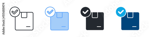 Stock Icon Set Multiple Style. Designed In Outline, Blue, Glyph, Dual Tone
