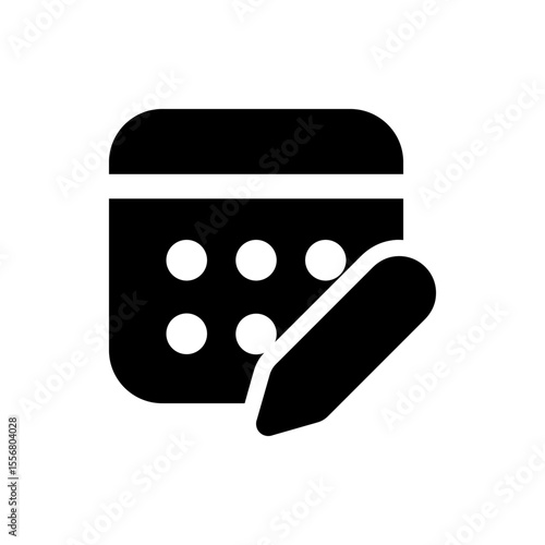 Illustration of a money plant with a dollar sign on a coin above leaves in black and white design style