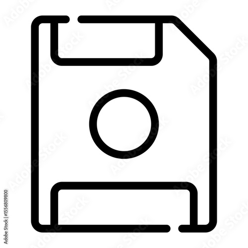 floppy disk line icon
