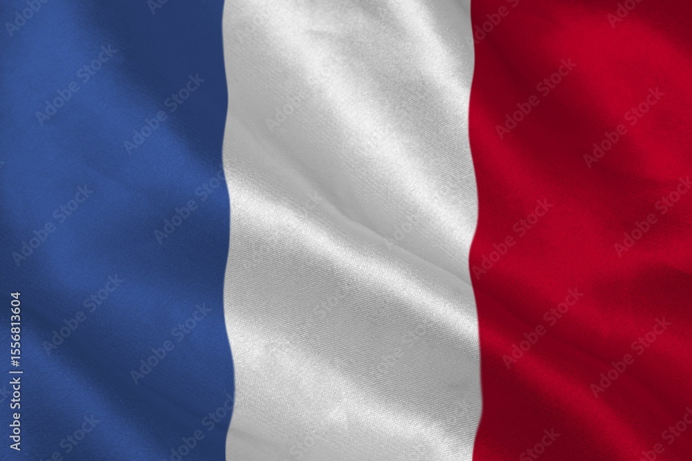 Naklejka premium Digitally generated france national flag