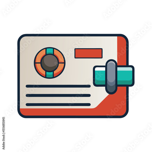 Gym Membership Card Vector Illustration ? Cartoon, Clipart, and Line Art Design.eps