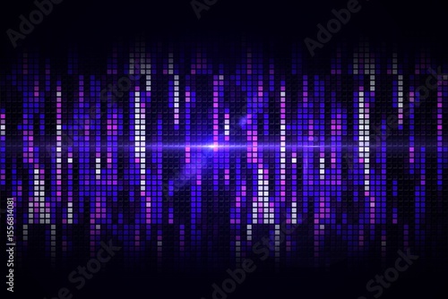 Digitally generated cool pixel background