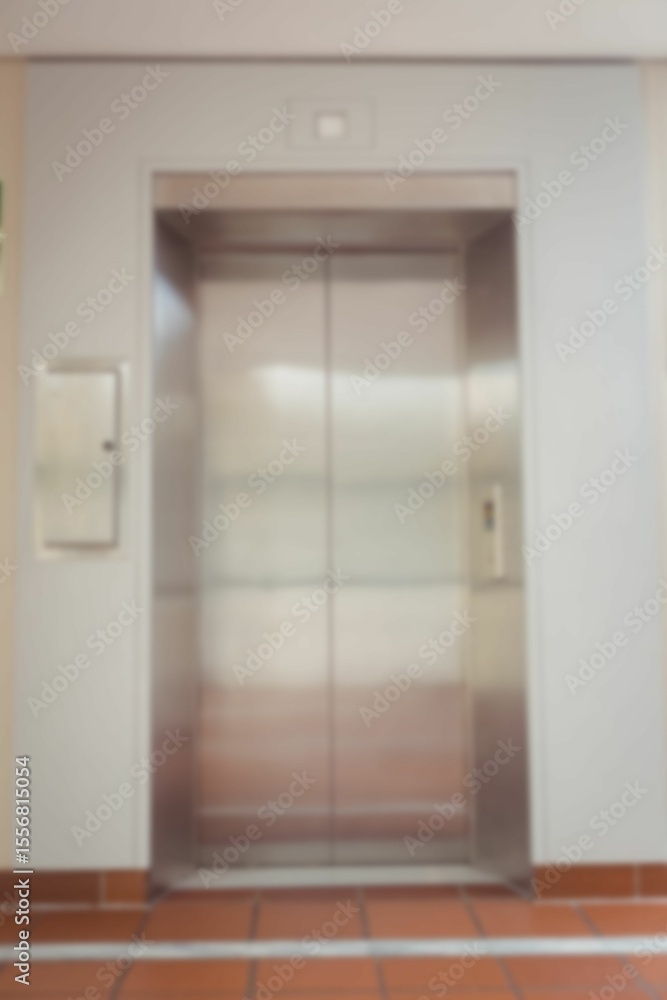 Fototapeta premium Close-up of closed elevator