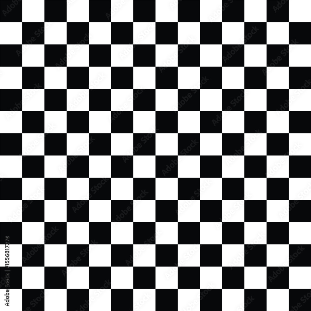 Fototapeta premium Rectangular grid background in shape black and white. chessboard background