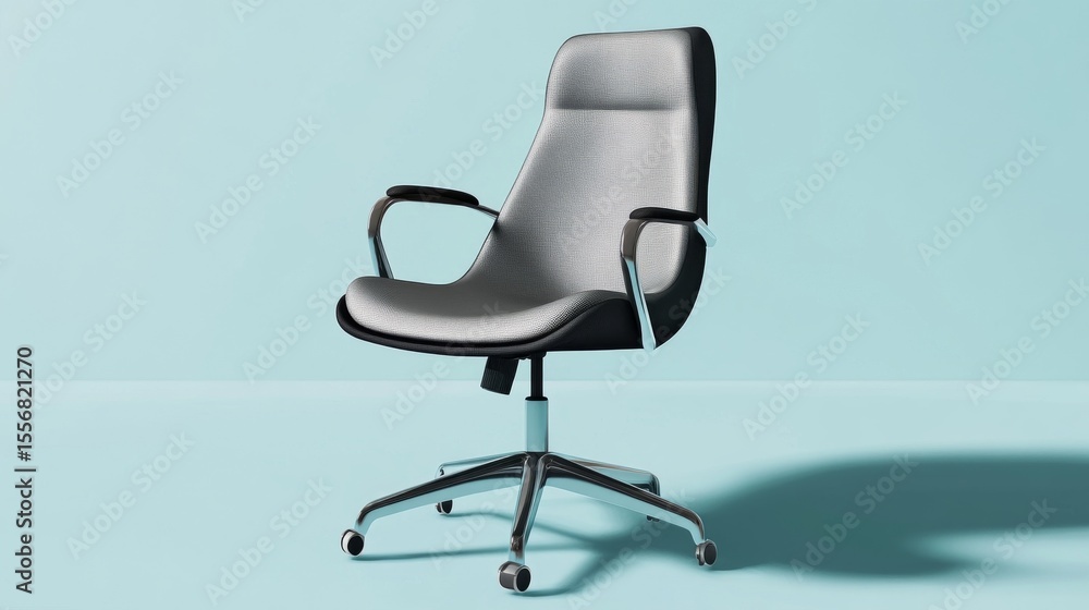 Illustration of ergonomic office chair for comfort and support Illustration of ergonomic office chair for comfort and support