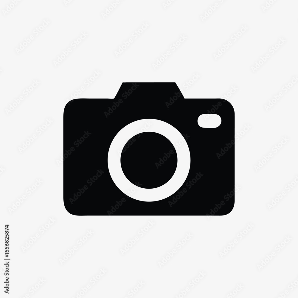 Minimalist Camera Icon for Photography and Media Use Minimalist Camera Icon for Photography and Media Use