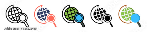 Geography Globe multiple icon