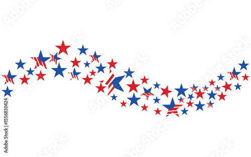 Vintage USA Stars and Stripes Frame – Independence Day Themed Vector Banner