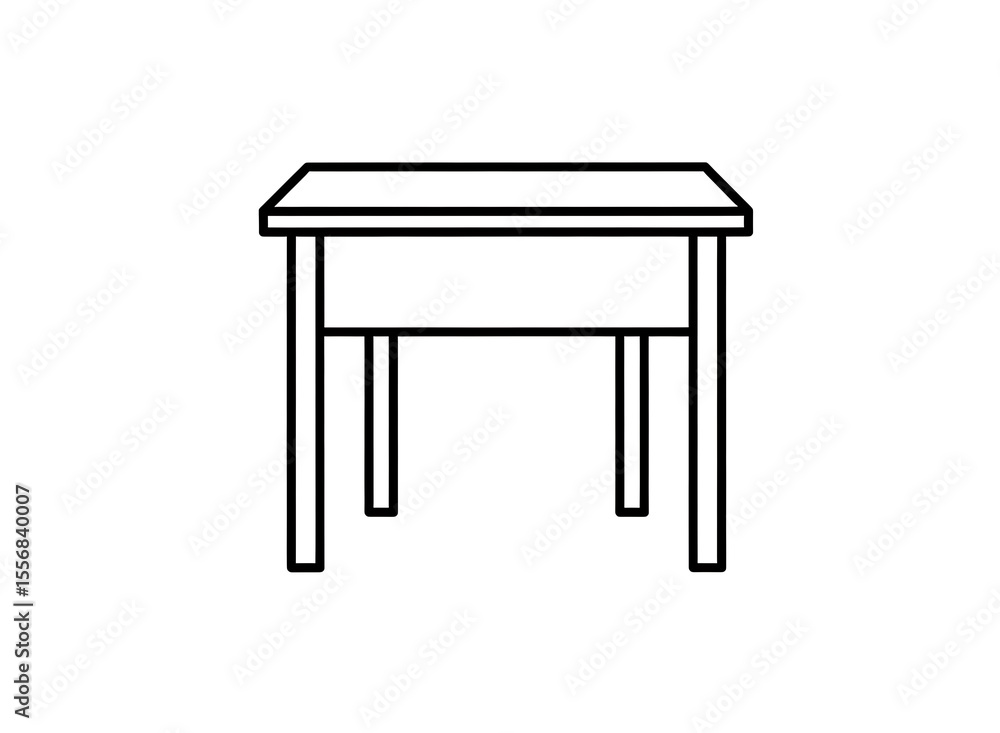 A Line Drawing Of A Table, Perfect for Creative Visual Projects A Line Drawing Of A Table, Perfect for Creative Visual Projects