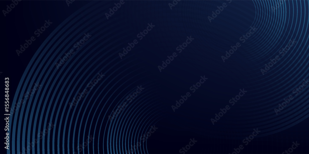 custom made wallpaper toronto digitalAbstract blue glowing geometric lines on dark blue background. Modern shiny blue circle lines pattern. Futuristic technology concept. Suit for cover, poster,