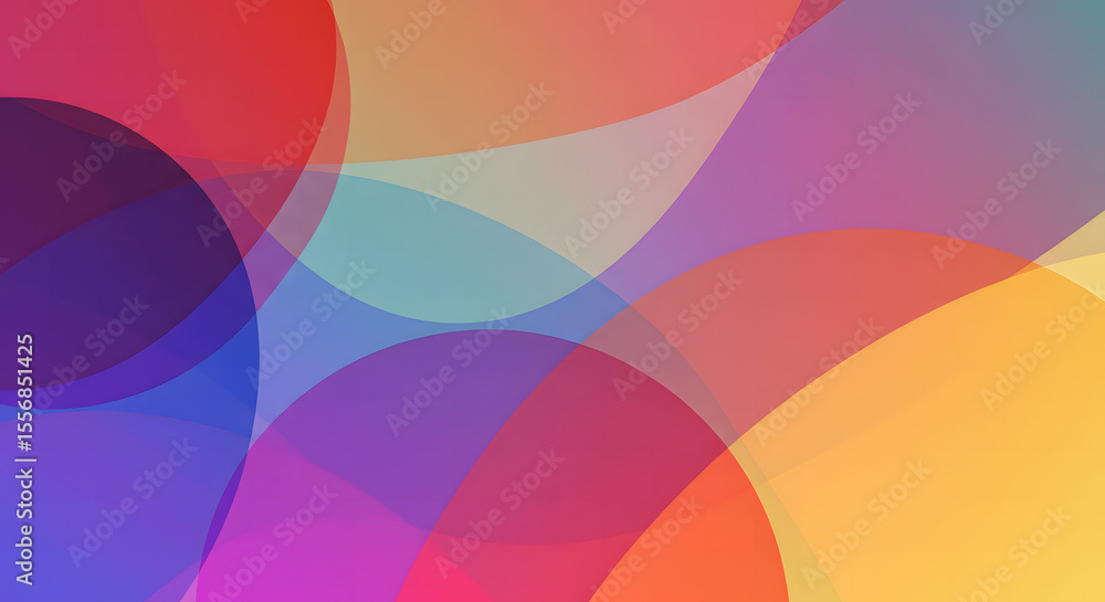 Abstract Colorful Overlapping Circles Background Design Abstract Colorful Overlapping Circles Background Design