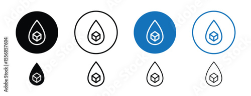 set of colored pixel perfect Blood sugar icon 1 unexanded, 1 silhouette. Blood sugar testing icon illustrating glucose monitoring.