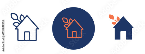 set of colored pixel perfect green house icon 1 unexanded, 1 silhouette. Greenhouse icon showing plant cultivation and controlled environments.