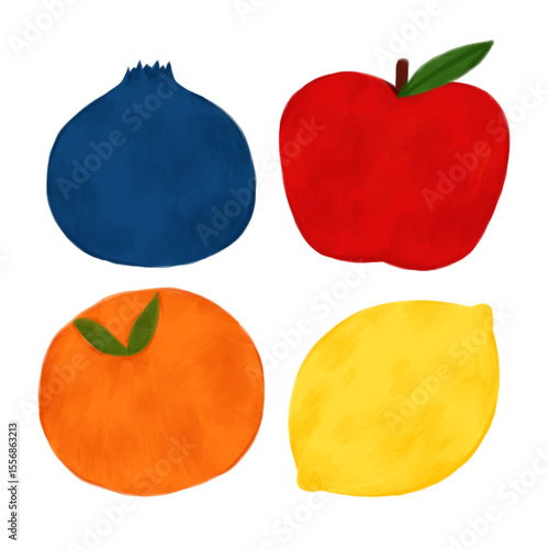 sets of fruit illustrations