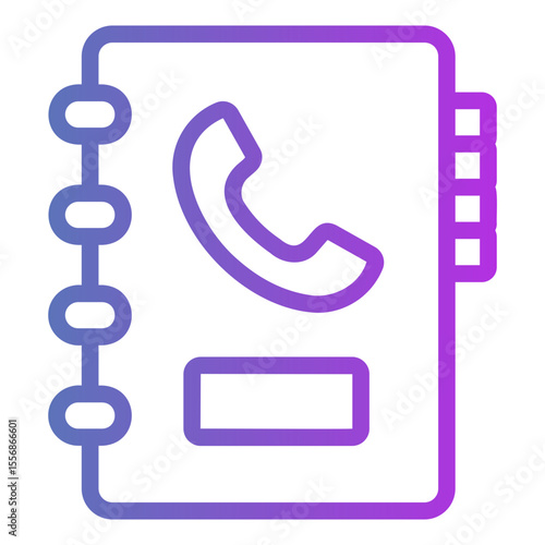 telephone book Gradient icon