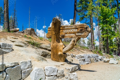 Sequoia National Forest Boundary Sign