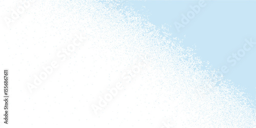 Abstract blue background with icy water splashes and a frosty winter texture