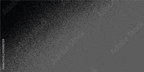 Abstract dark background with blue water drops and bubbles on a wet glass surface