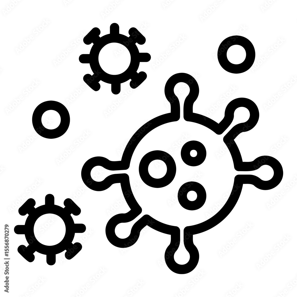 Obraz premium virus Line Icon