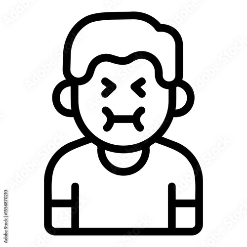 nausea Line Icon