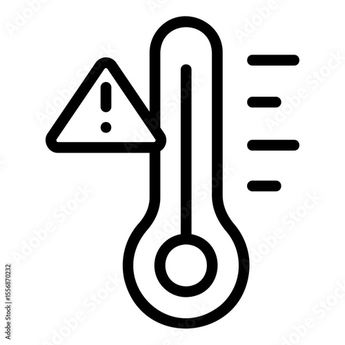 thermometer Line Icon