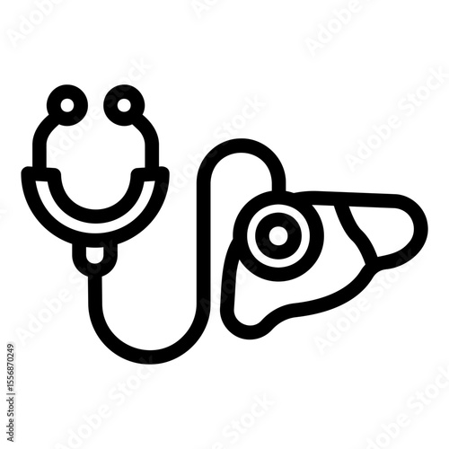 stethoscope Line Icon