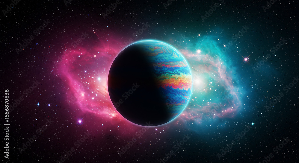 Fototapeta premium earth and moon