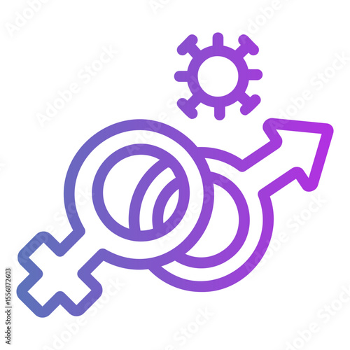 sexual transmitted disease Gradient icon