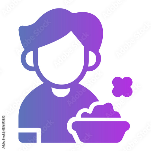 loss of appetite Gradient icon